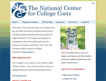 Tablet Screenshot of collegecosts.com
